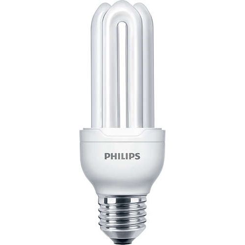 Лампа энергосберегающая Philips "Genie 1PF/6", 18 Вт, 2700 K, теплый белый, E27, U форма