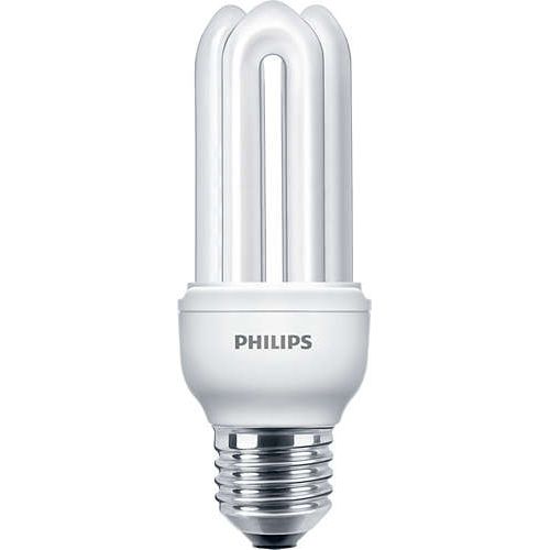 Лампа энергосберегающая Philips "Genie", 14 Вт, 6500 K, дневной белый, E27, U форма