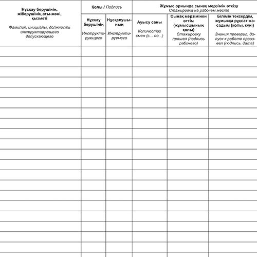 Журнал регистрации инструктажа по тех. безопасности на рабочем месте, А4, 50 л, в линейку, книжный / Журналы регистрации №2