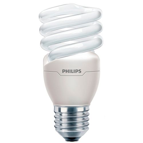 Лампа энергосберегающая Philips "Tornado", 15 Вт, 6500 К, дневной белый, E27, S форма