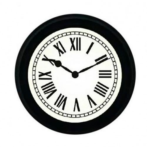 Часы пластиковые Старт WL/PL Antic 12/12/, d=25,4 см, круглые, черные / Часы настенные