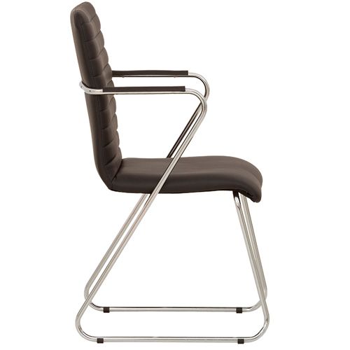 Стул для посетителей TASK CF CHROME ECO-30, искусственная кожа, черное / Стулья №3