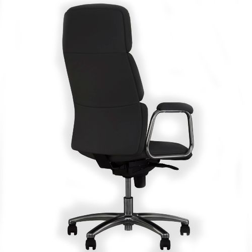 Кресло для руководителей CALIFORNIA STEEL CHROME ECO-30, искусственная кожа, черное / Кресла для руководителей №3