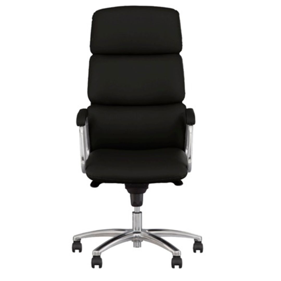 Кресло для руководителей CALIFORNIA STEEL CHROME ECO-30, искусственная кожа, черное / Кресла для руководителей №4