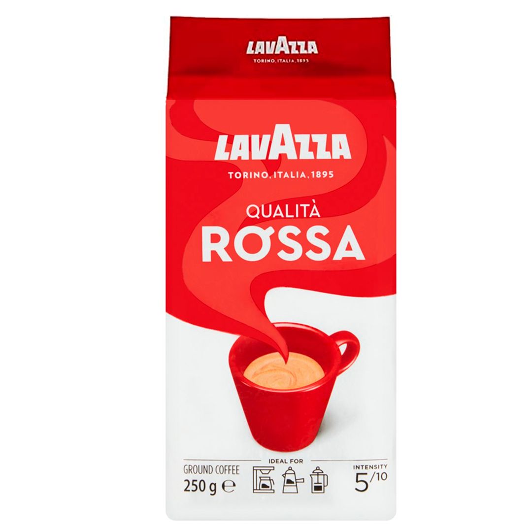 Кофе молотый Lavazza "Qualita Rossa", натуральный, 250 гр / Кофе молотый