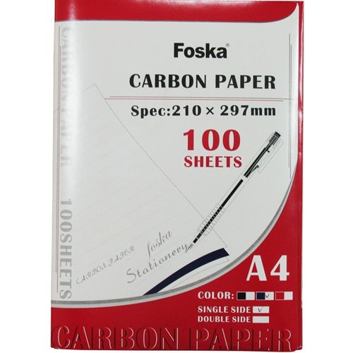 Бумага копировальная Foska, А4 формат, 100 листов, синяя / Копирка, калька oe.kz Бумага копировальная Foska, А4 формат, 100 листов, синяя / Копирка, калька