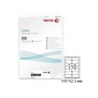 Этикетка самоклеящаяся Xerox Labels, A4, размер 105*42,3 мм, 14 этикеток, белая, 100 листов