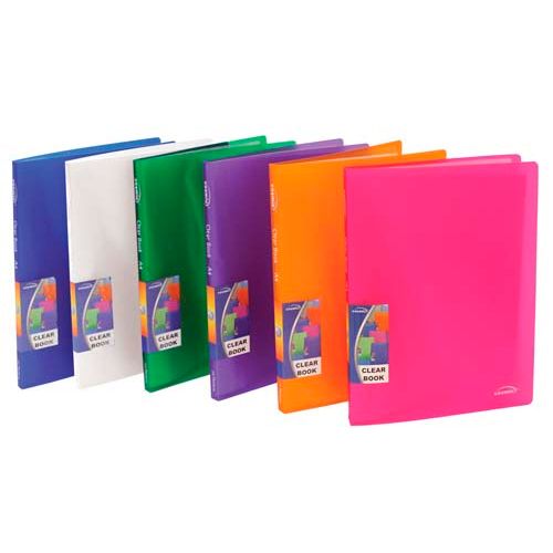 Папка файловая на 20 файлов Cosmic, А4 формат, корешок 14 мм, ассорти, полупрозрачная / Папки файловые