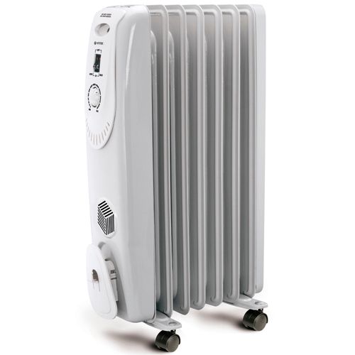 Радиатор масляный Vitek VT-1704, 1,5 кВт, белый / null