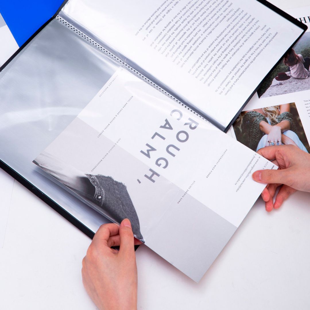 Папка файловая на 40 файлов Deli "Classic", А4 формат, корешок 24 мм, ассорти / Папки файловые №3