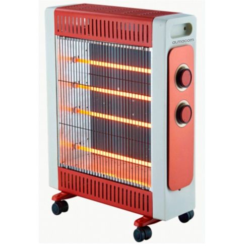 Обогреватель кварцевый Almacom QH-22-5C, 2,2 кВт, красный / null
