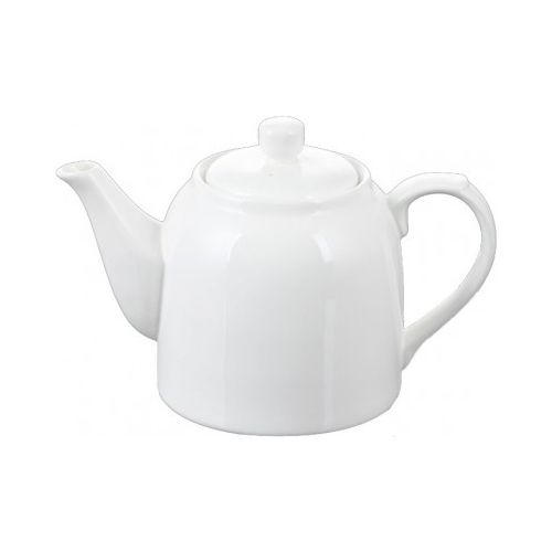 Заварочный чайник "Wilmax", 900 мл, из фарфора, белый, в цветной коробке / Чайники	