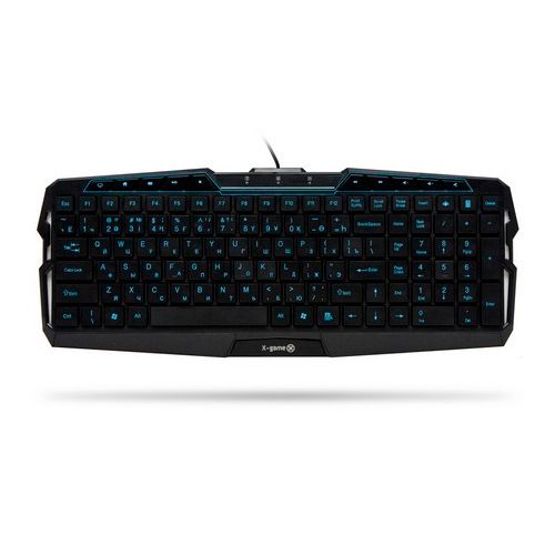 Клавиатура проводная X-Game XK-500UB, USB, ENG/RUS/KAZ, игровая, черная / Клавиатуры проводные №2