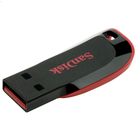 USB-флешка 4 Gb, SanDisk "Cruzer blade", USB 2.0, красный-черный