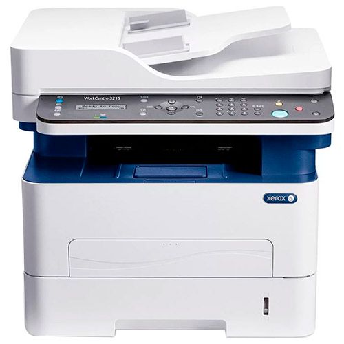 МФУ лазерное Xerox "3215NI" (печать, сканер, копирование, факс), А4, 27 стр/мин / Лазерные монохромные
