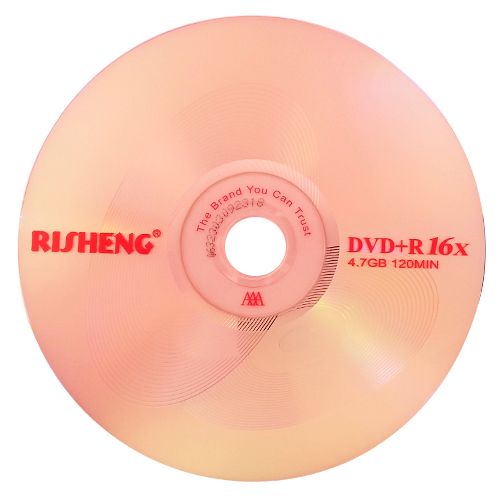 Диск DVD+R "Risheng", 4,7 Gb, 16x, цена за штуку / Диски CD/DVD