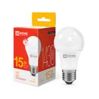 Жарықдиодты лампа In Home A60-VC, LED, 1430Лм, 15W, E27, 3000K, жылы ақ жарық, груша тәріздес