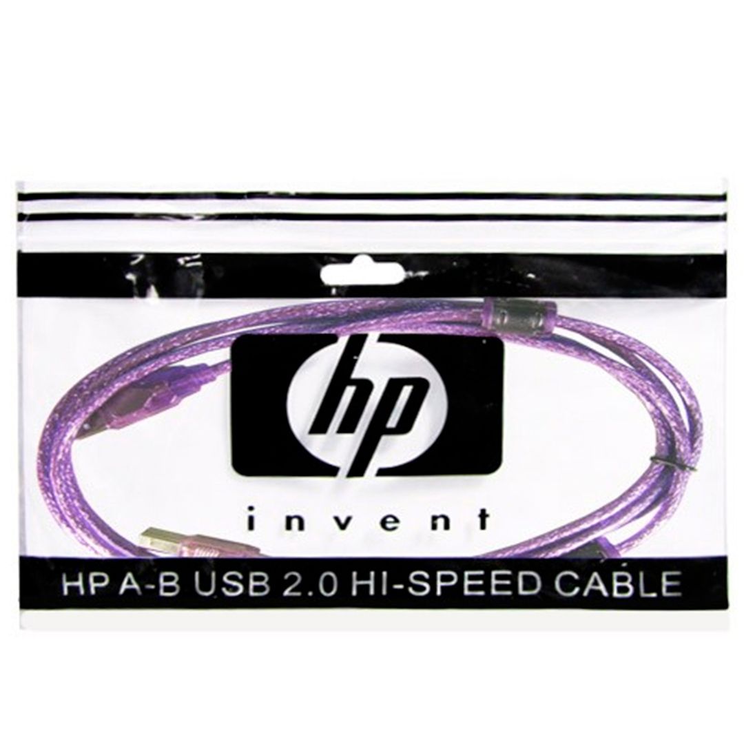 Интерфейсный кабель "HP" Original, Hi-Speed, USB 2.0, A-B, 3 м, фиолетовый