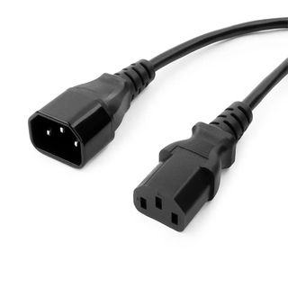 Кабель питания iPower, С13 - С14, для монитора, 1,2 м, черный / Кабели питания