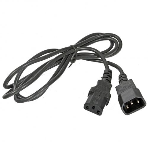 Кабель питания iPower, С13 - С14, для монитора, 1,2 м, черный / Кабели питания №2