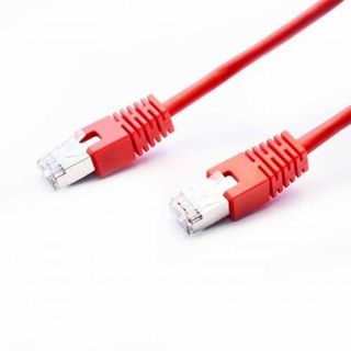 Патч Корд "Ship" экранированный, категория - 5e, FTP, RJ-45, 5 м, S4025RD0500-P, красный / Сетевые кабеля