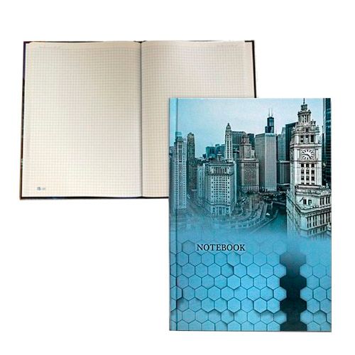 Записная книжка Эксмо "Офисный стиль. Деловой город", А5, 80 листов, 145*210 мм, в клетку