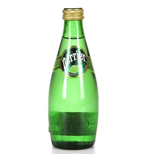 Вода натуральная столовая минеральная с газом "Perrier" со вкусом лайма, 0,33 л / Вода питьевая