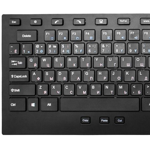 Клавиатура беспроводная Delux DLK-2200GB, 26 дополнительных клавиш, черная / Клавиатуры беспроводные №3