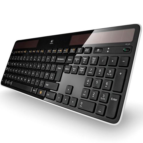 Клавиатура беспроводная Logitech K750 Solar, на солнечных батареях, черная / Клавиатуры беспроводные