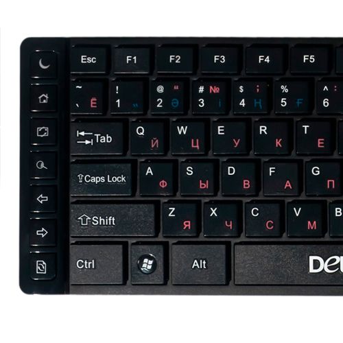 Клавиатура беспроводная Delux DLK-1200GB, 14 дополнительных клавиш, черный / Клавиатуры беспроводные №3