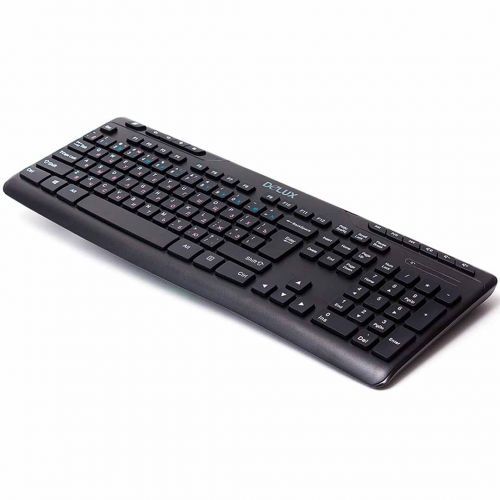 Клавиатура беспроводная Delux DLK-06GB, 11 дополнительных клавиш, черная / Клавиатуры беспроводные №2 oe.kz Клавиатура беспроводная Delux DLK-06GB, 11 дополнительных клавиш, черная / Клавиатуры беспроводные №2