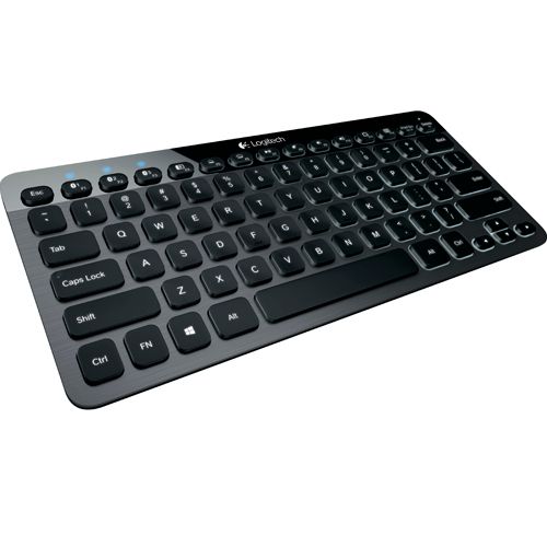 Клавиатура беспроводная Bluetooth, Logitech K810 illuminate slim, серая, без приемника Bluetooth / Клавиатуры беспроводные