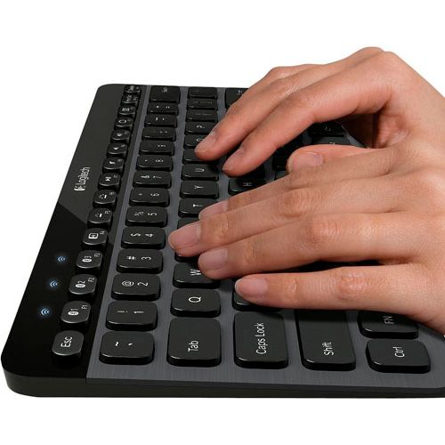 Клавиатура беспроводная Bluetooth, Logitech K810 illuminate slim, серая, без приемника Bluetooth / Клавиатуры беспроводные №3