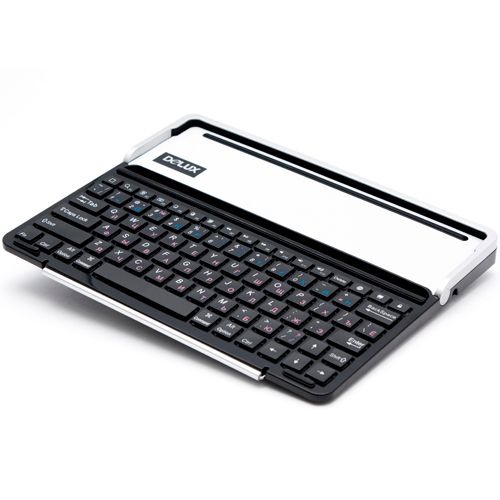 Клавиатура беспроводная Delux PKO1S IStation, Bluetooth, для iPad/iPhone, черная / Клавиатуры беспроводные