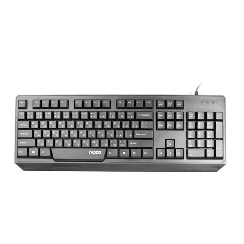 Клавиатура проводная Rapoo N2210, USB, ENG/RUS/KAZ, черная / Клавиатуры проводные №2 oe.kz Клавиатура проводная Rapoo N2210, USB, ENG/RUS/KAZ, черная / Клавиатуры проводные №2
