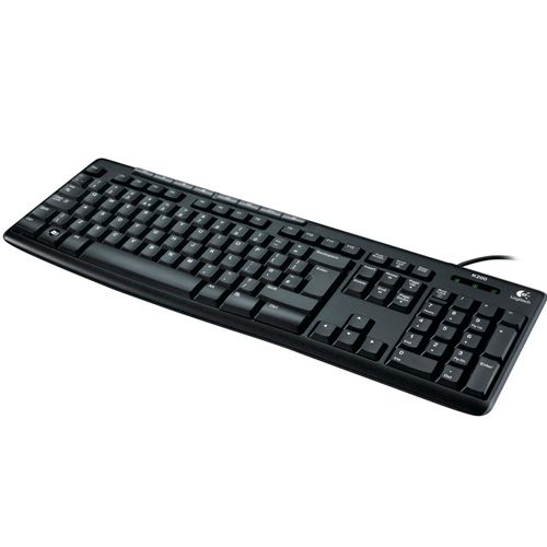 Клавиатура проводная Logitech K200, USB, ENG/RUS, черная / Клавиатуры проводные oe.kz Клавиатура проводная Logitech K200, USB, ENG/RUS, черная / Клавиатуры проводные