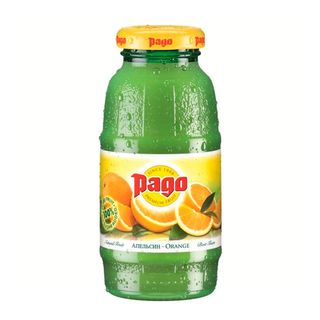 Сок Pago "Апельсин", 0,2 л, стеклянная бутылка / Напитки и энергетики
