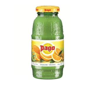 Pago "Апельсин" шырыны, 0,2 л, шыны бөтелкеде / Сусындар мен энергетиктер