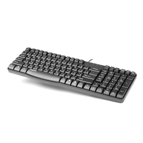 Клавиатура проводная Rapoo N2400, USB, ENG/RUS/KAZ, черная / Клавиатуры проводные oe.kz Клавиатура проводная Rapoo N2400, USB, ENG/RUS/KAZ, черная / Клавиатуры проводные