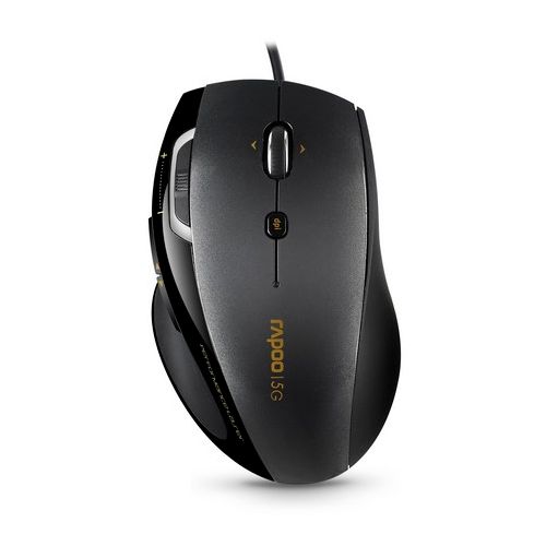 Мышь беспроводная Rapoo 7800P, USB, 6 кнопок, 800/1600 dpi, лазерная, черная / Мыши беспроводные №2