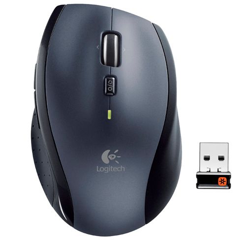 Мышь беспроводная Logitech M705, USB, 7 кнопок, 1000 dpi, серо-черная / Мыши беспроводные