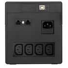 ИБП Mustek PowerMust 1260 LCD, 1200ВА/600Вт, черный