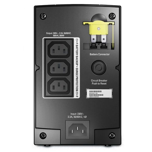 Интерактивный ИБП APC BR500CI-RS, 500ВА / 300Вт, черный / Источники бесперебойного питания №2