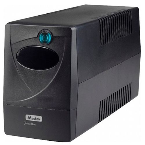 ИБП Mustek PowerMust  848EG, AVR, 2 outlets, обычные розетки, 800ВА / 480Вт, черный / Источники бесперебойного питания