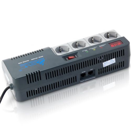 Стабилизатор напряжения SVC AVR-1012-G, 1200ВА/720Вт, 4 розетки, серый / Источники бесперебойного питания №3 oe.kz Стабилизатор напряжения SVC AVR-1012-G, 1200ВА/720Вт, 4 розетки, серый / Источники бесперебойного питания №3