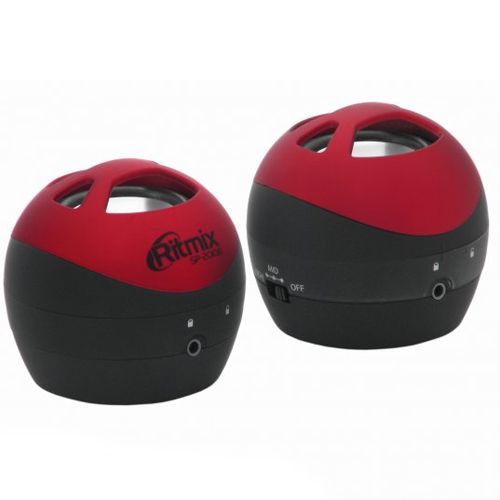 Мини-акустическая система Ritmix SP-2010B, (2.0), 4 Вт, RMS 2Wx2, LiIon/USB, черно-красная / Компьютерные колонки №2 oe.kz Мини-акустическая система Ritmix SP-2010B, (2.0), 4 Вт, RMS 2Wx2, LiIon/USB, черно-красная / Компьютерные колонки №2