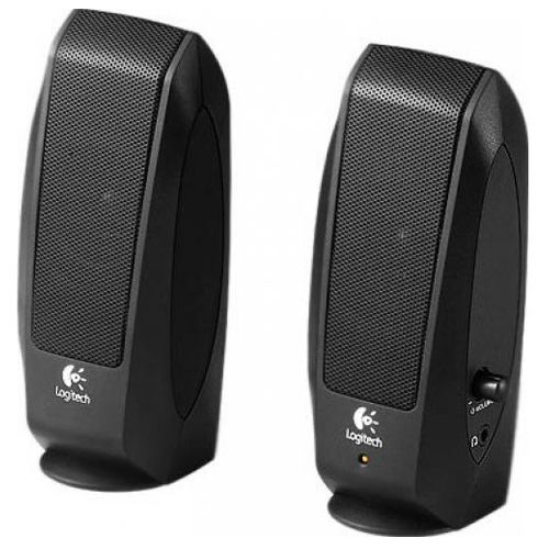 Акустическая система Logitech S-120 (2.0), 2.3W RMS, [980-000010], черный