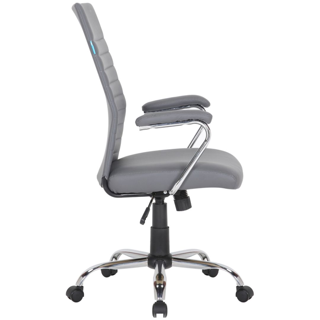 Кресло для руководителя Helmi HL-E42 "Express", экокожа, серое / Кресла для руководителей №3