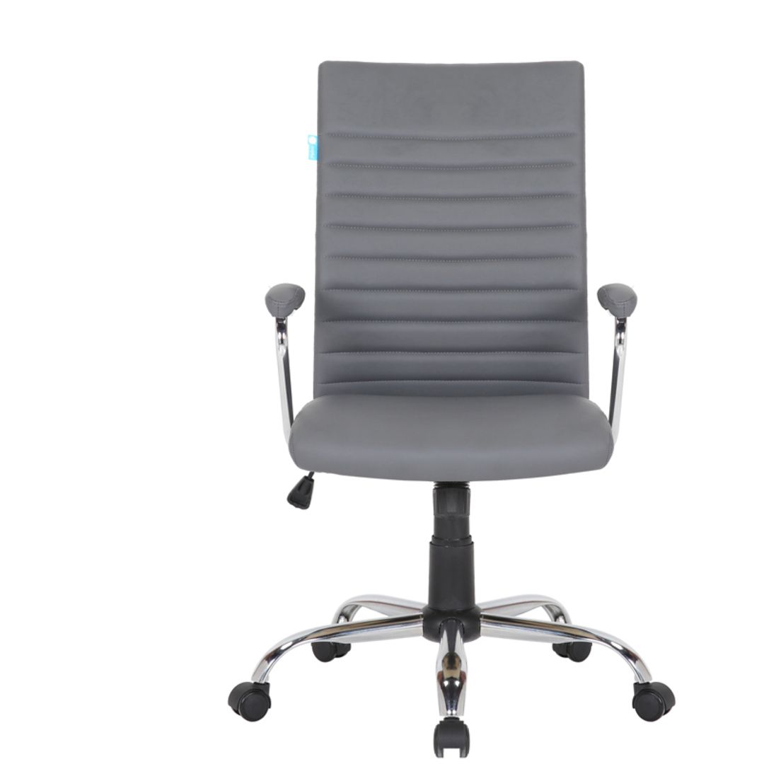 Кресло для руководителя Helmi HL-E42 "Express", экокожа, серое / Кресла для руководителей №2