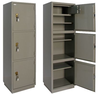 Металлический бухгалтерский шкаф КБ - 033т, 1560*470*395 мм. / Архивные шкафы №2